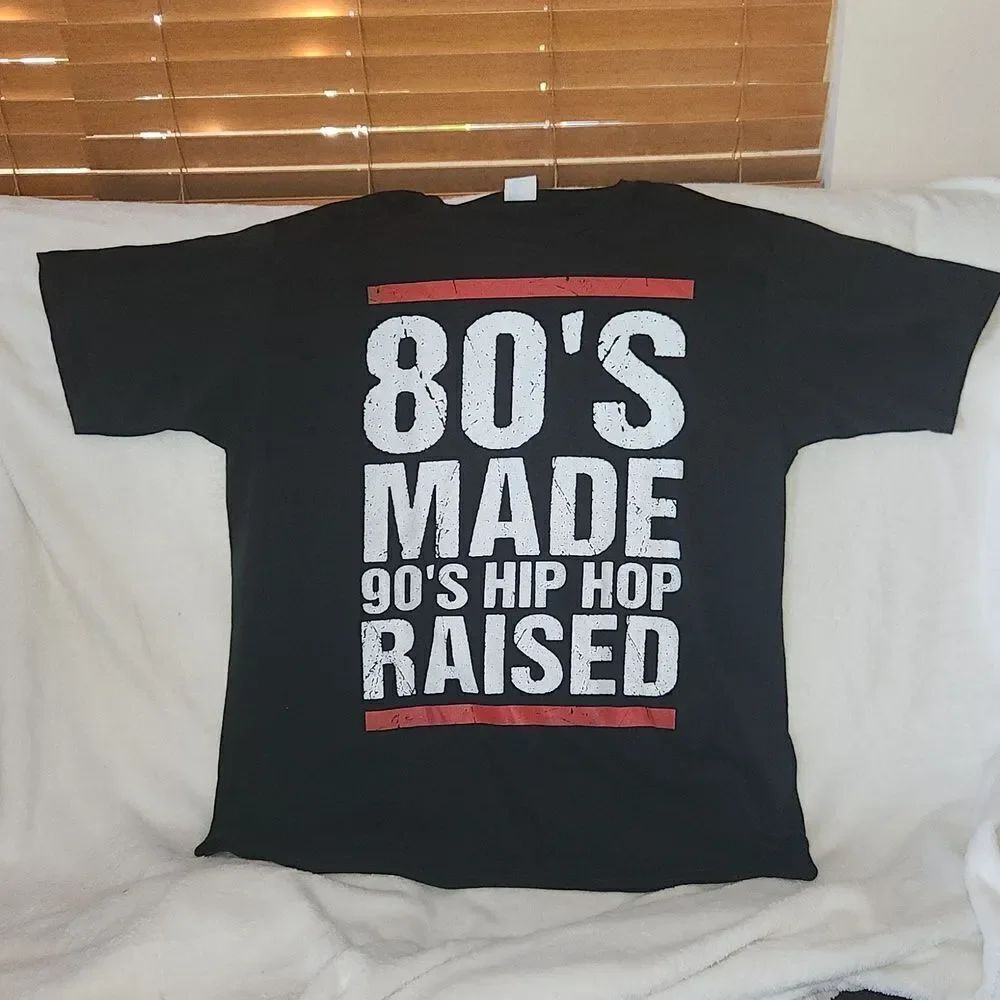 80' Made 90's Hip Hop Raised Shirt XL